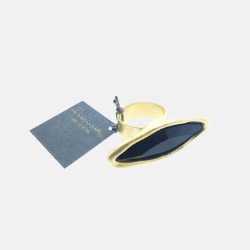 fashion jet gold ring 