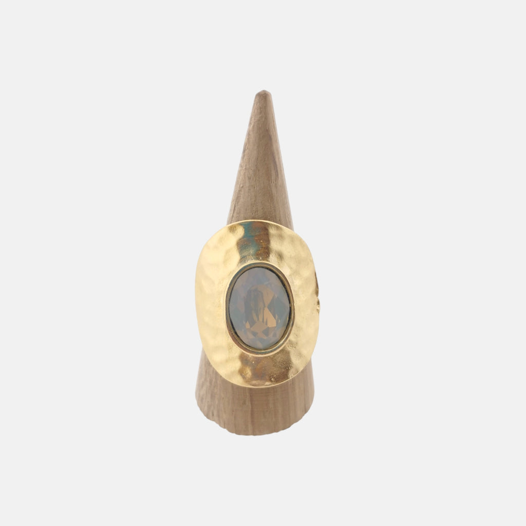 Dita Light Grey Opal Ring