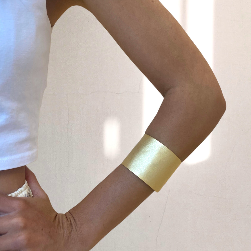 wide gold cuff