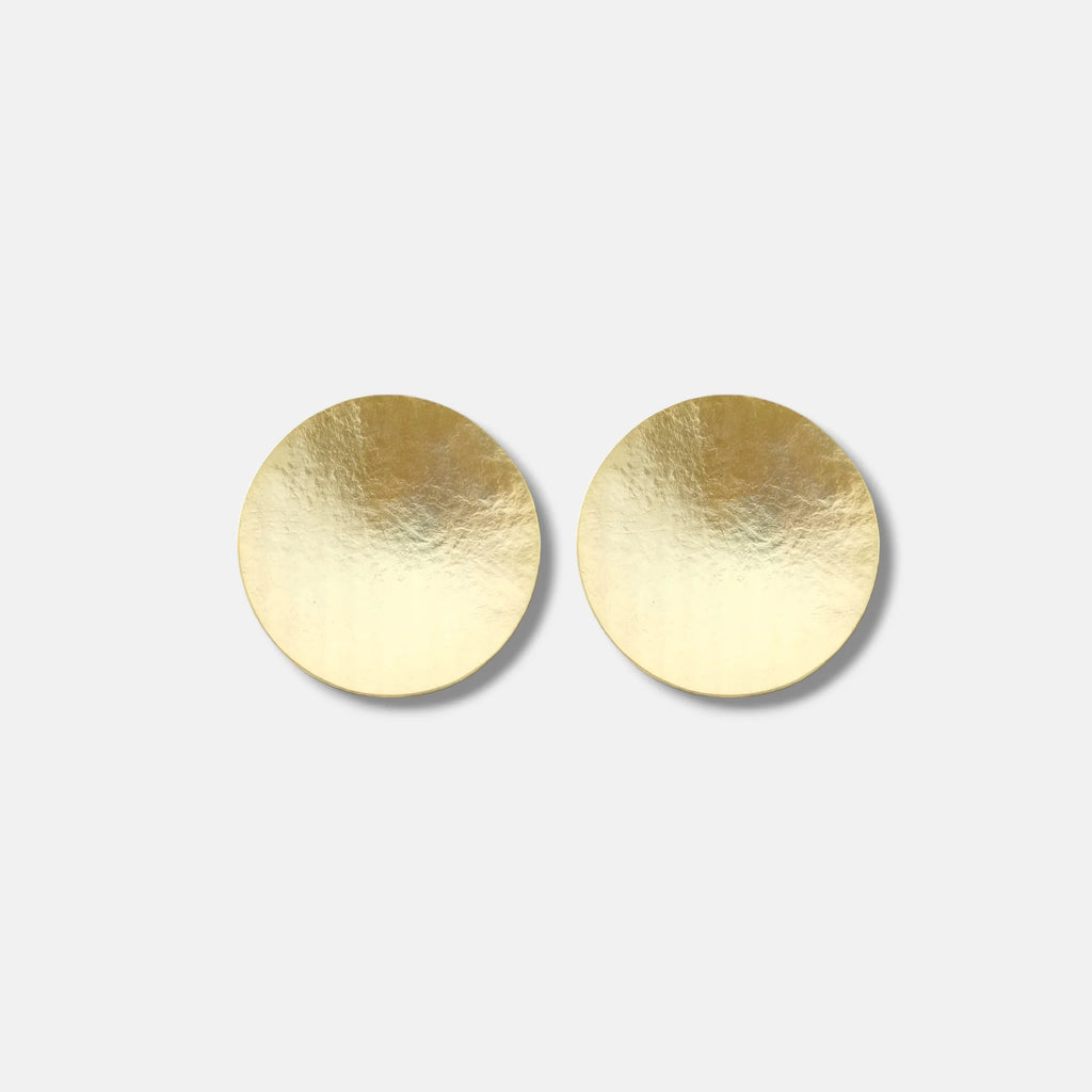 gold round earring 